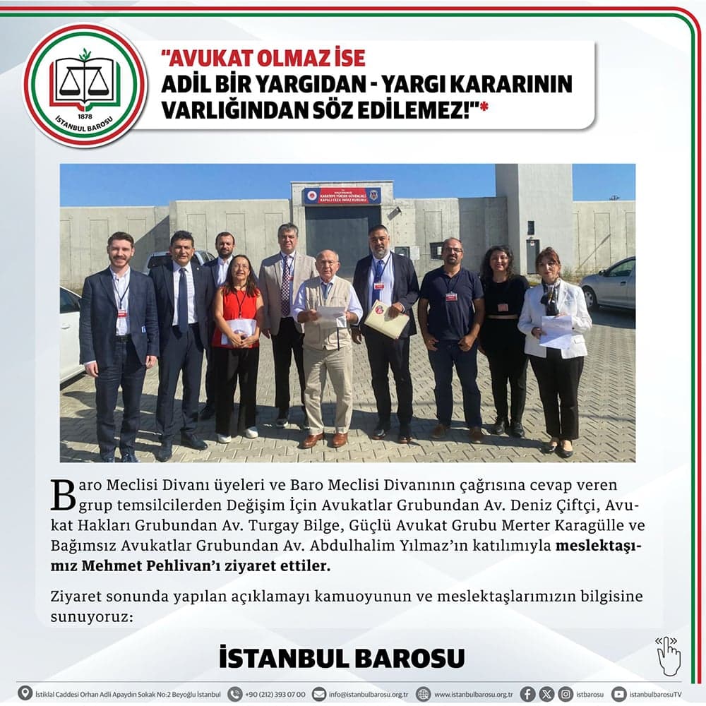 Avukat Olmaz İse Adil Bir Yargıdan/Yargı Kararının Varlığından Söz Edilemez