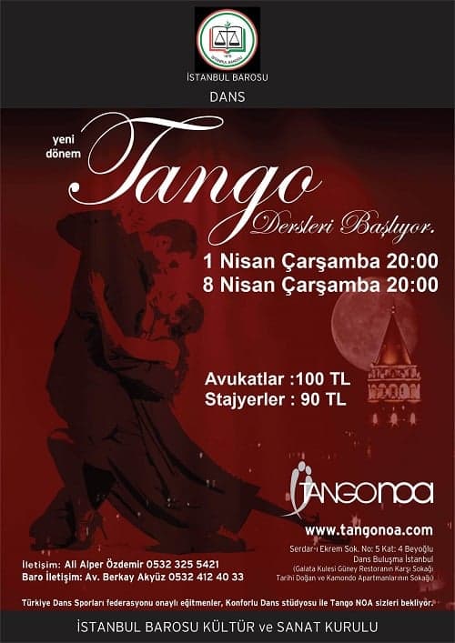 Yeni Dönem Tango Dersleri Başlıyor