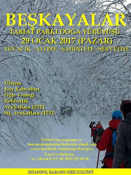 Beşkayalar Tabiat Parkı Doğa Yürüyüşü