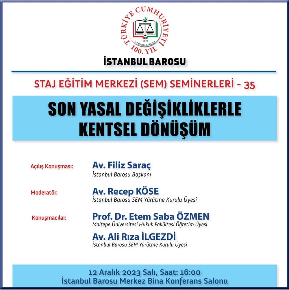 Son Yasal Değişikliklerle Kentsel Dönüşüm
