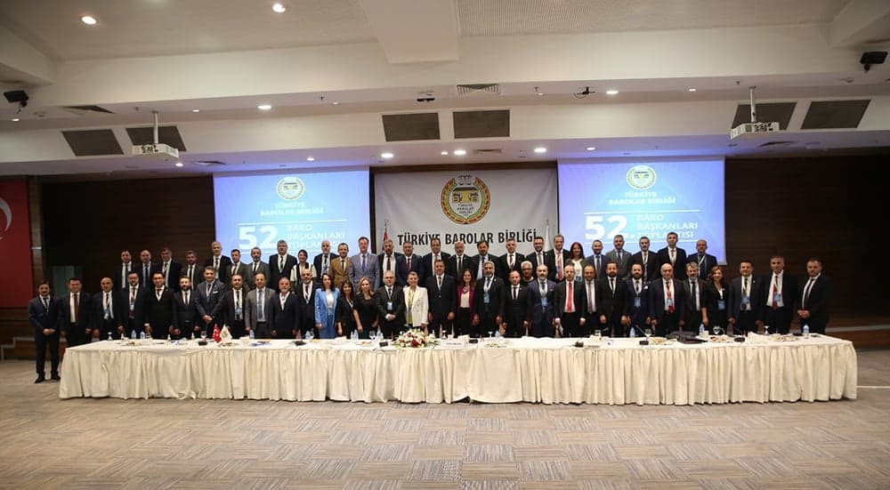 23 Eylül 2023 tarihli 52. Baro Başkanları Toplantısı Sonuç Bildirgesi