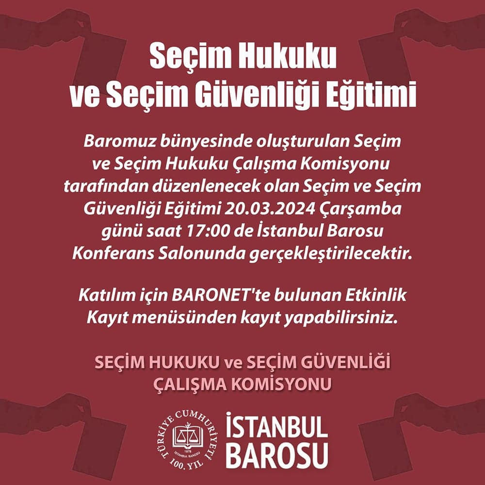 Seçim ve Seçim Güvenliği Eğitimi - II