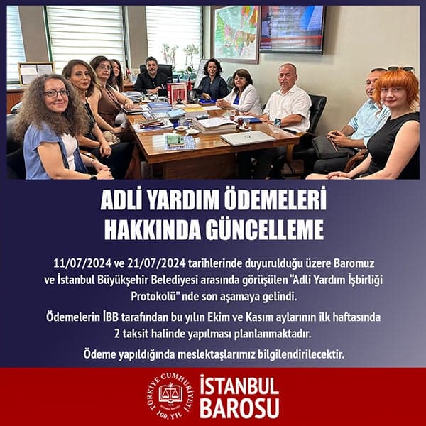 Adli Yardım Ödemeleri Hakkında Güncelleme