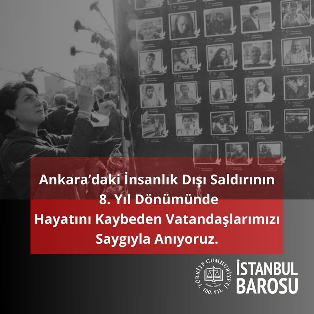 10 Ekim Ankara Gar Katliamında Hayatını Kaybedenleri Saygıyla Anıyoruz