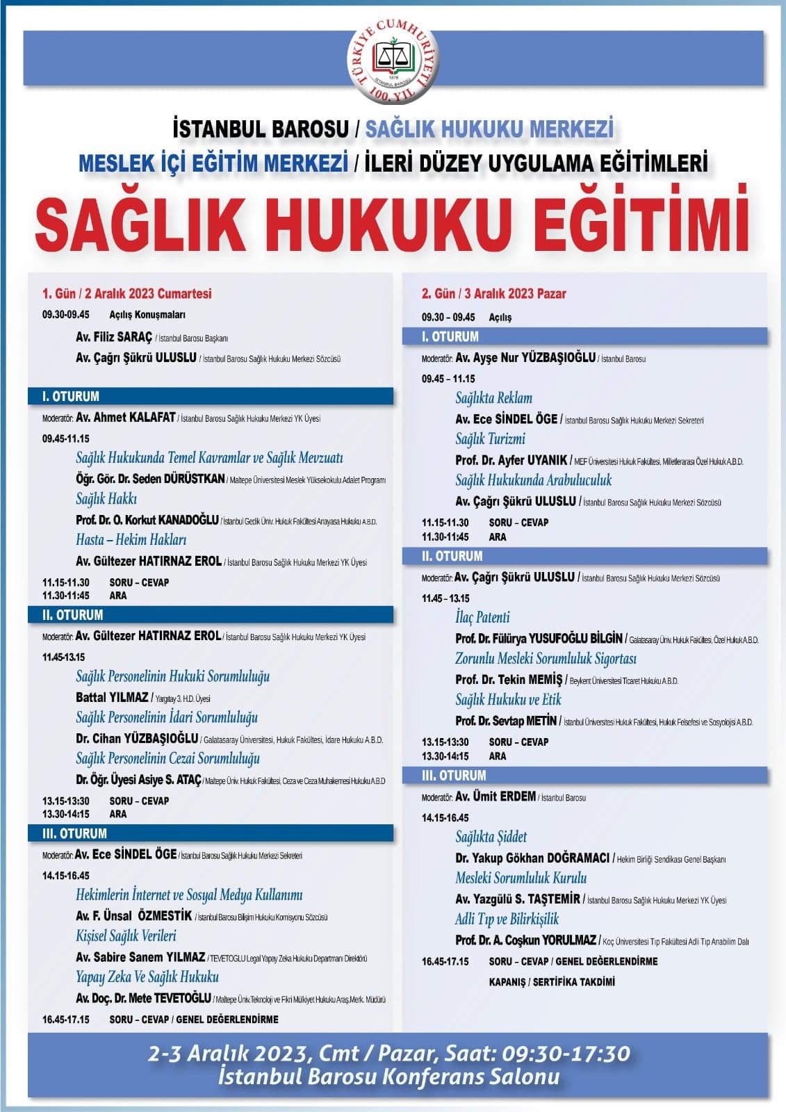 Sağlık Hukuku Eğitimi