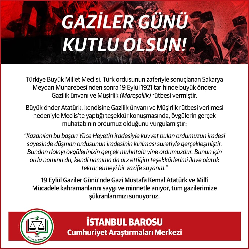 Gaziler Günü Kutlu Olsun!