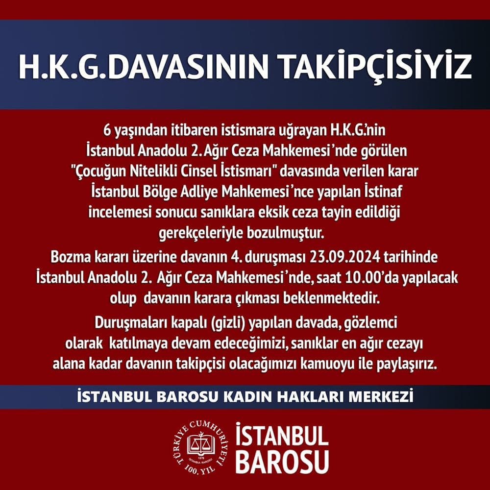 H.K.G. Davasının Takipçisiyiz