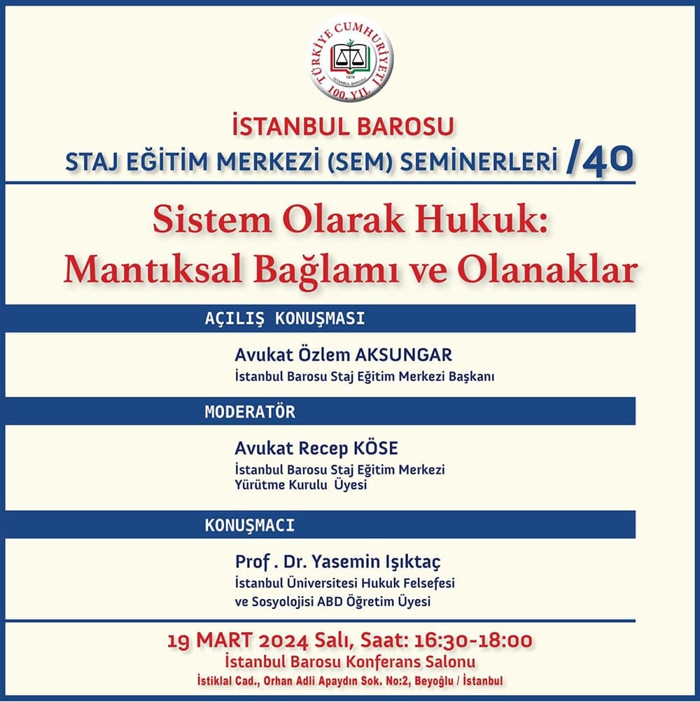 Sistem Olarak Hukuk: Mantıksal Bağlam ve Olanaklar