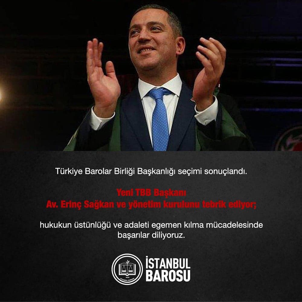 Türkiye Barolar Birliği Başkanlığı Seçimi Sonuçlandı