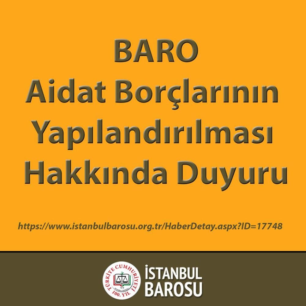 Aidat Borçlarının Yapılandırılması Hakkında Duyuru