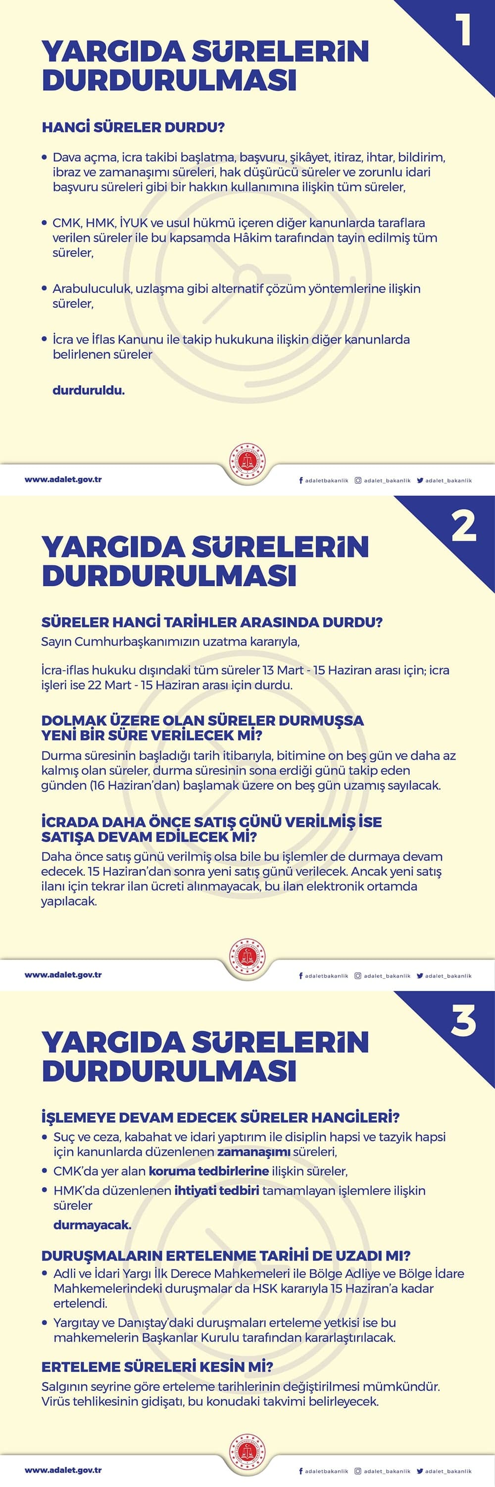 Yargıda Sürelerin Durdurulması
