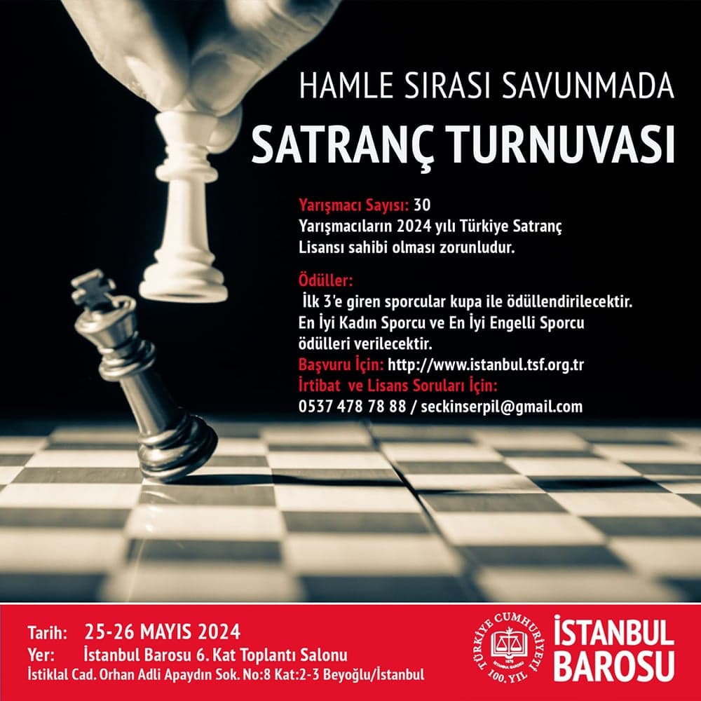 Hamle Sırası Savunmada Satranç Turnuvası