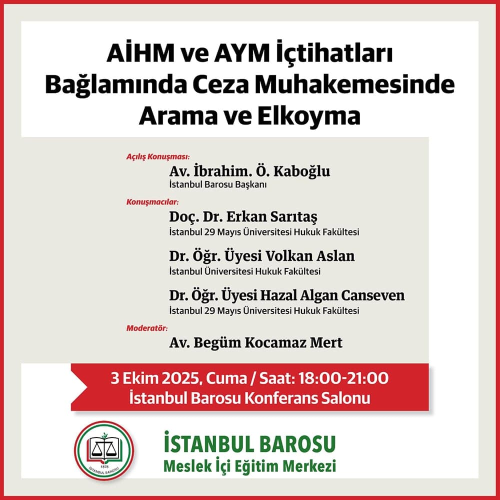 AİHM ve AYM İçtihatları Bağlamında Ceza Muhakemesinde Arama ve Elkoyma