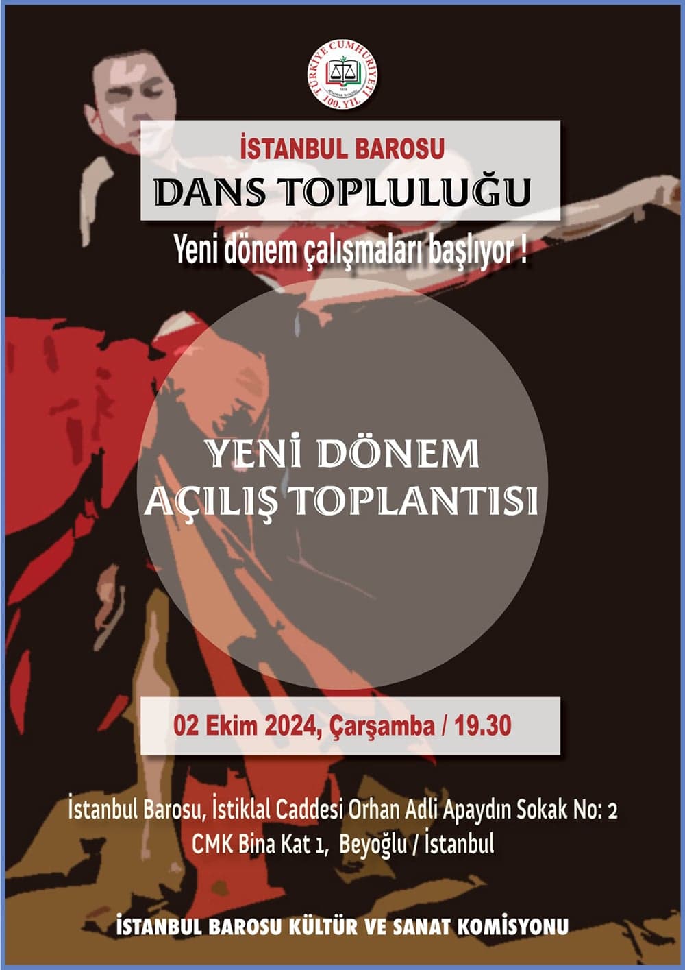 İstanbul Barosu Dans Topluluğu Yeni Dönem Açılış Toplantısı
