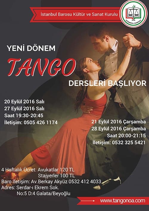 Yeni Dönem Tango Dersleri Başlıyor