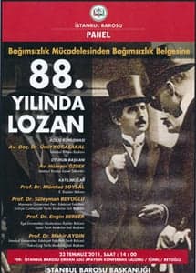 Bağımsızlık Mücadelesinden Bağımsızlık Belgesine 
88. Yılında Lozan