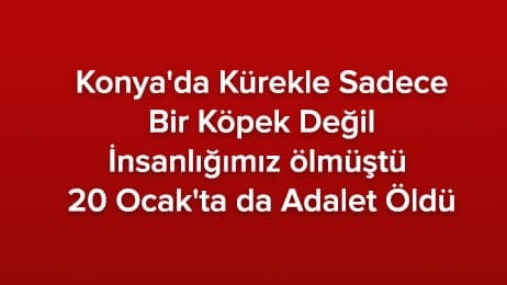 Konya’da Önce Masum Bir Can Sonra da Adalet Öldü