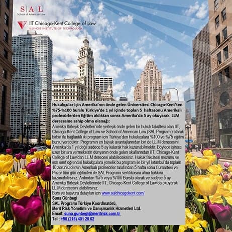 School of American Law (SAL)& Chicago-Kent Law School Burslu LL.M. Programı 