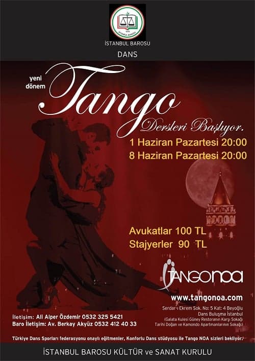 Yeni Dönem Tango Dersleri Başlıyor