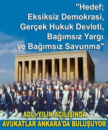 Avukatlar 6 Eylül’De Ankara’Da Anıtkabir’De Buluşuyor