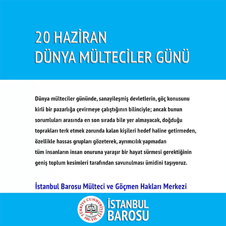 20 Haziran Dünya Mülteciler Günü