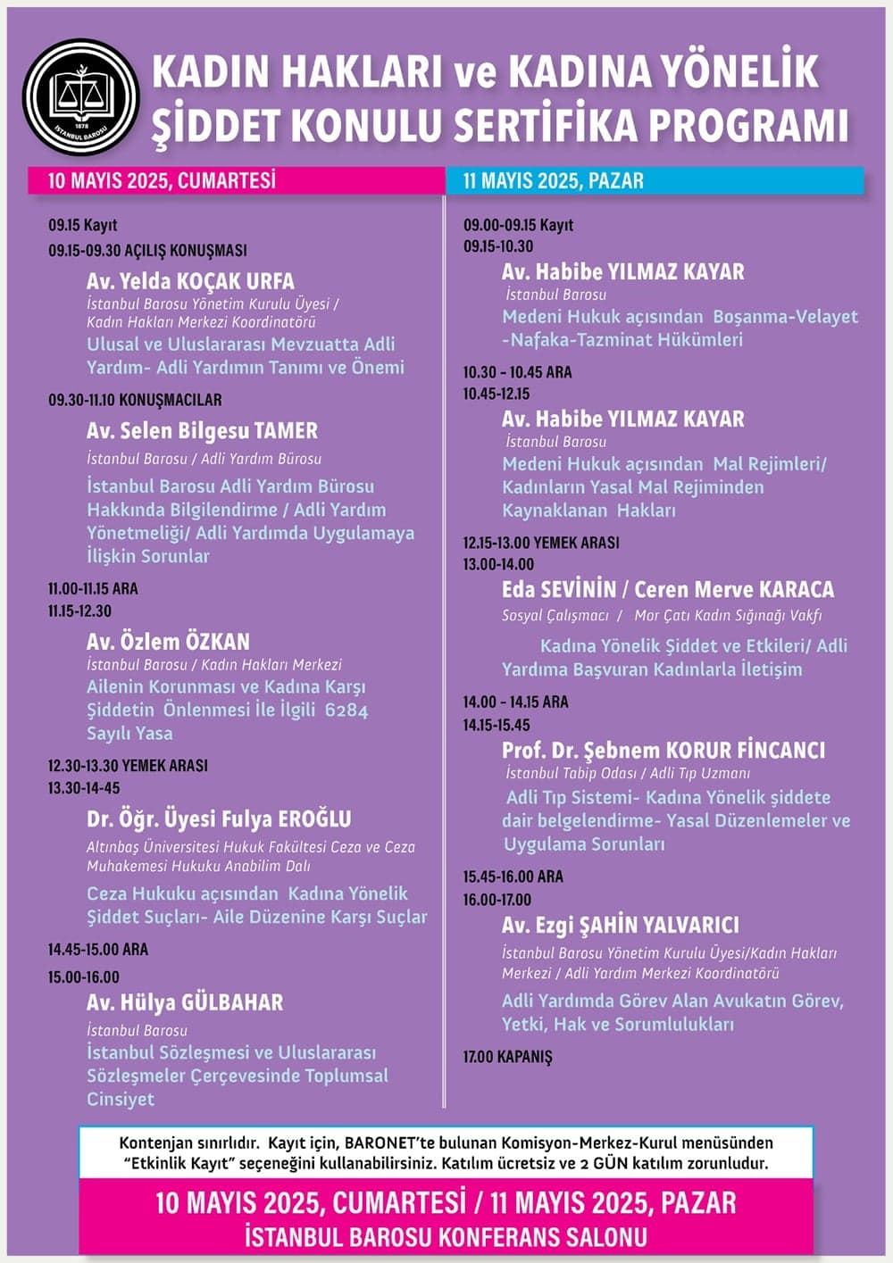 Kadın Hakları ve Kadına Yönelik Şiddet Sertifika Programı