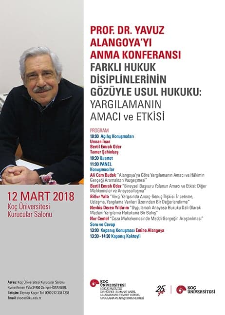 Prof.Dr.Yavuz Alangoya’yı Anma Konferansı