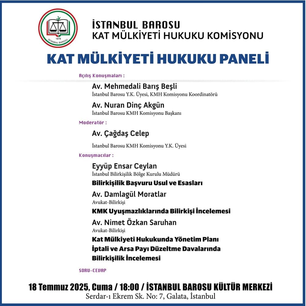 Kat Mülkiyeti Hukuku Paneli
