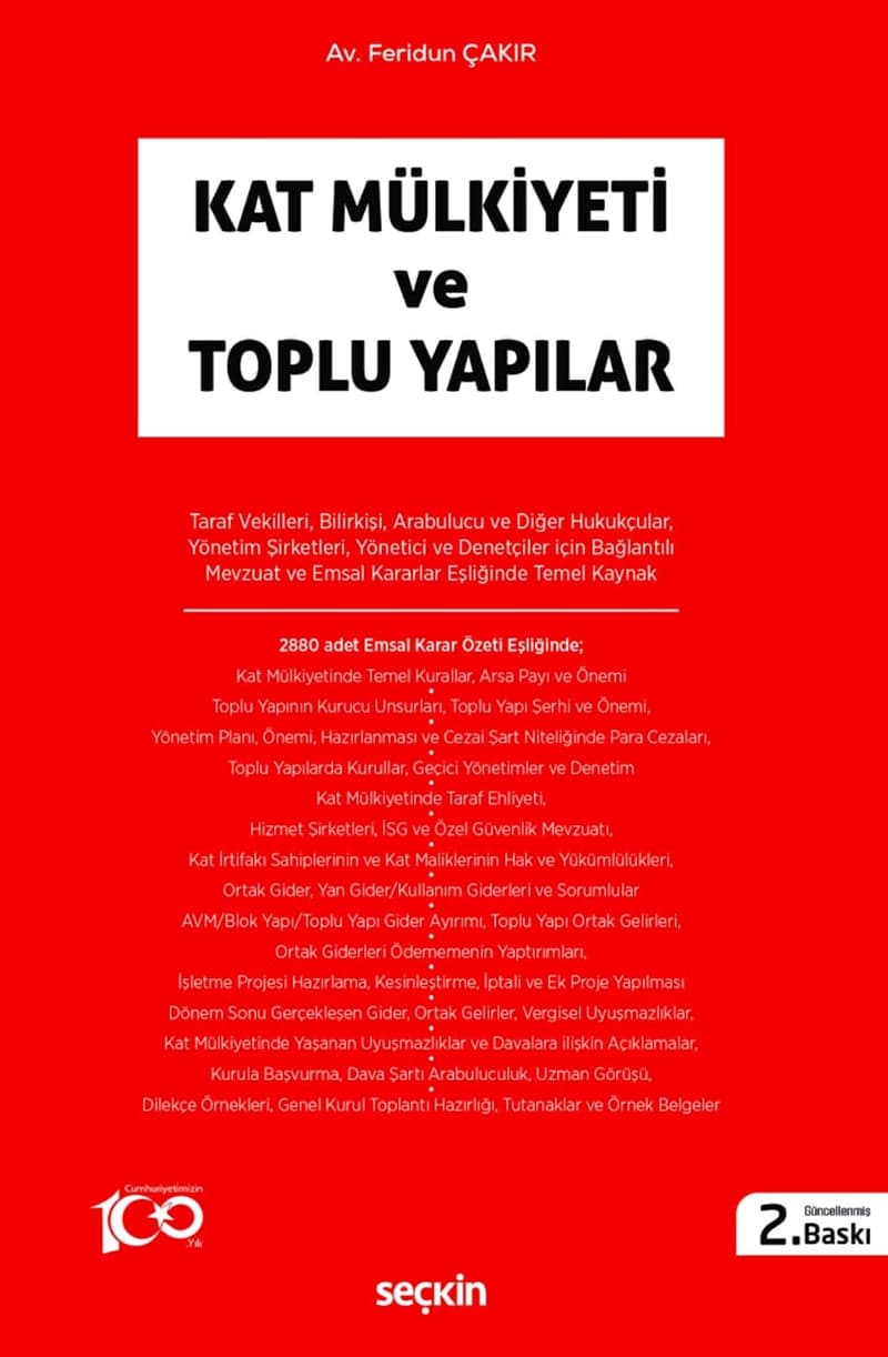 Kat Mülkiyeti ve Toplu Yapılar Kitabı