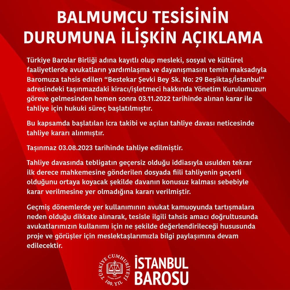 Balmumcu Tesisinin Durumuna İlişkin Açıklama 