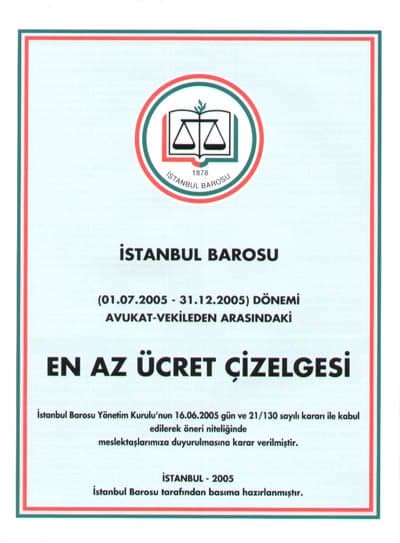 Yılın İkinci Yarısına Ait En Az Ücret Çizelgesi Yayınlandı