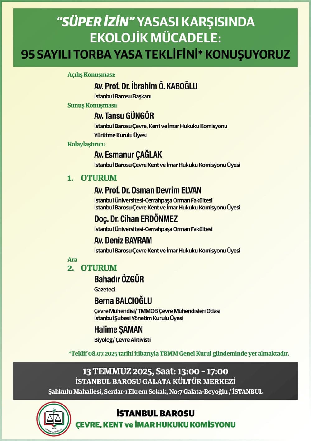 Süper İzin Yasası Karşısında Ekolojik Mücadele: 95 Sayılı Torba Yasa Teklifini Konuşuyoruz