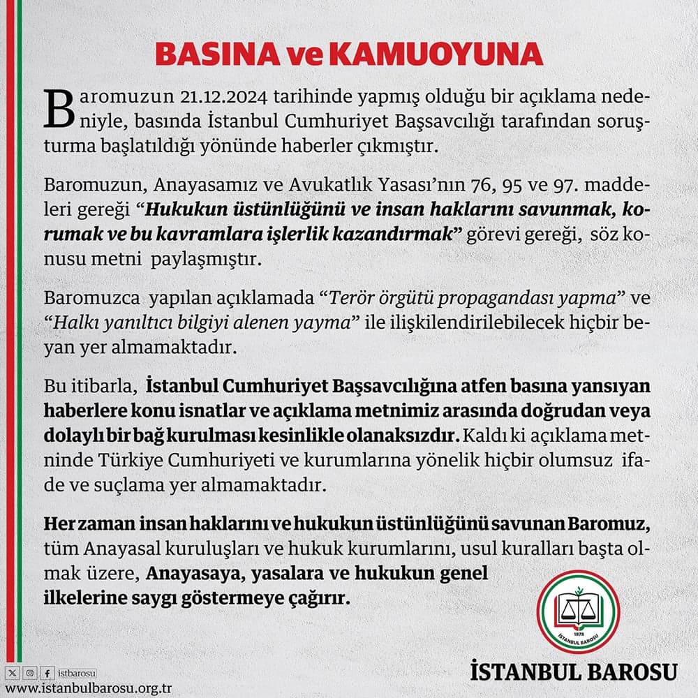 Basına ve Kamuoyuna