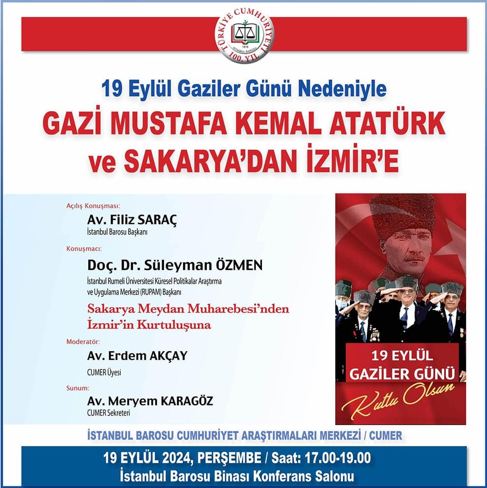 Gazi Mustafa Kemal Atatürk ve Sakarya'dan İzmir'e