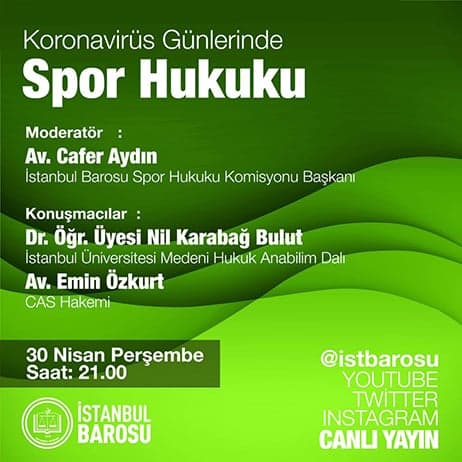 Koronavirüs Günlerinde Spor Hukuku