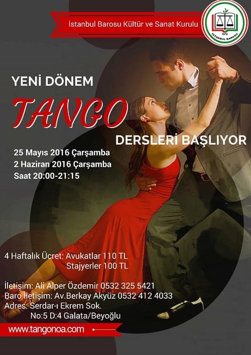 Yeni Dönem Tango Dersleri Başlıyor