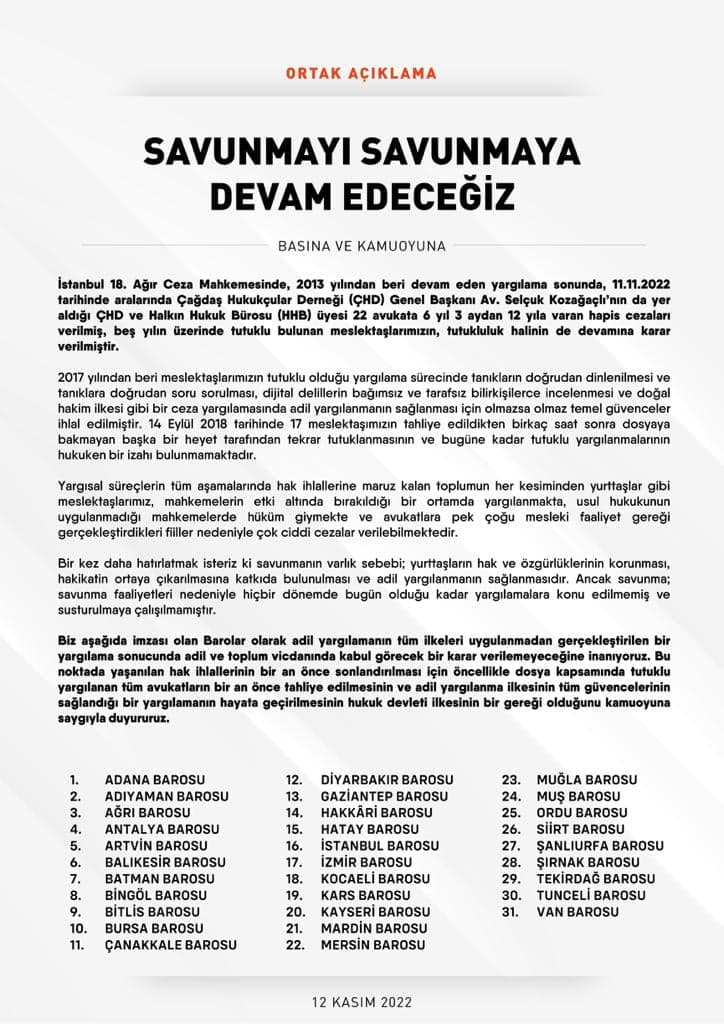 Savunmayı Savunmaya Devam Edeceğiz