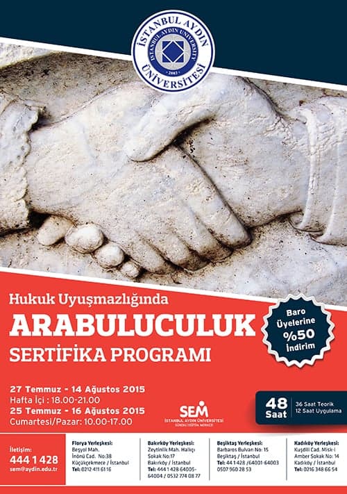 Hukuk Uyuşmazlığında Arabuluculuk Sertifika Programı