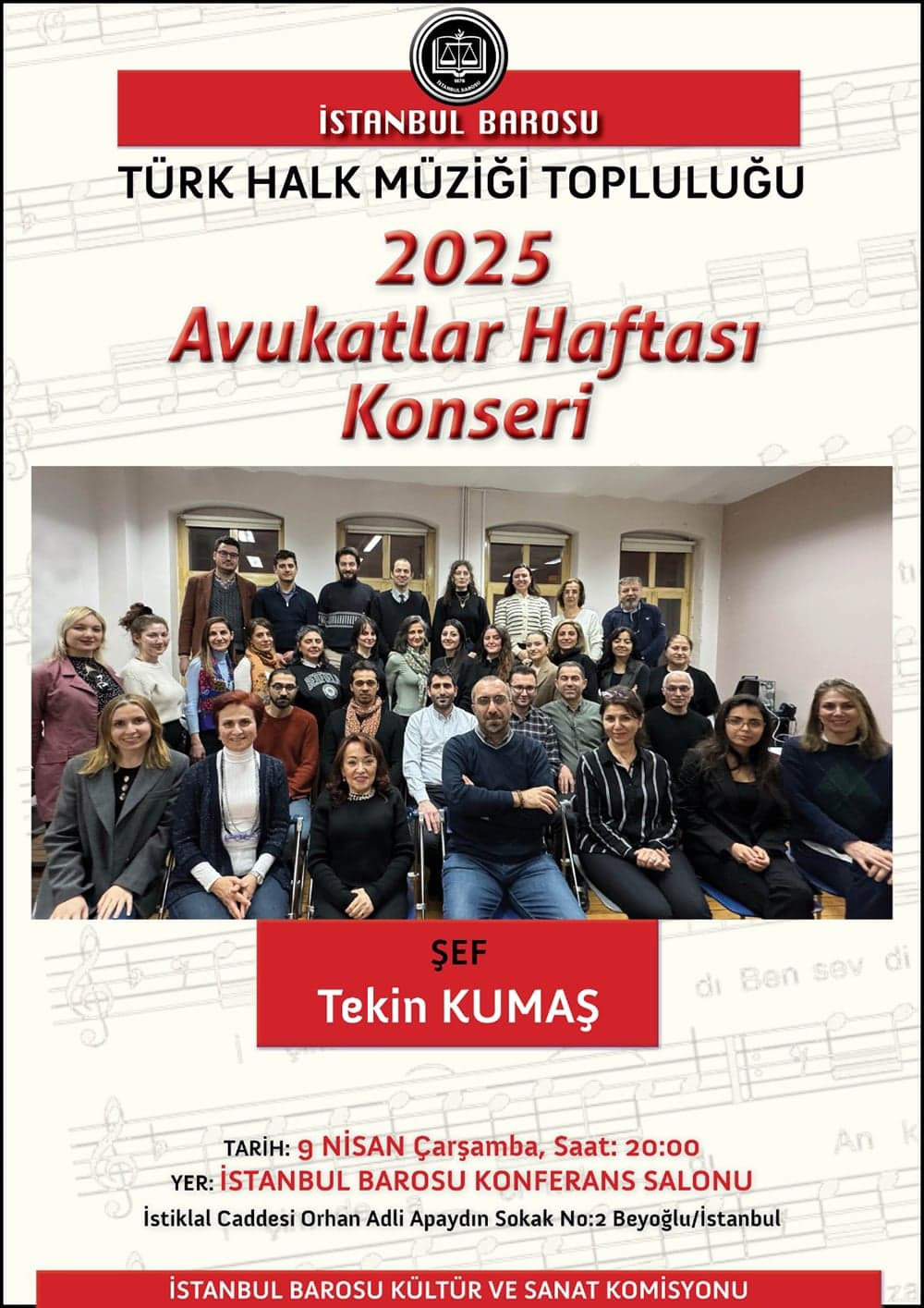 Türk Halk Müziği Topluluğu 2025 Avukatlar Haftası Konseri