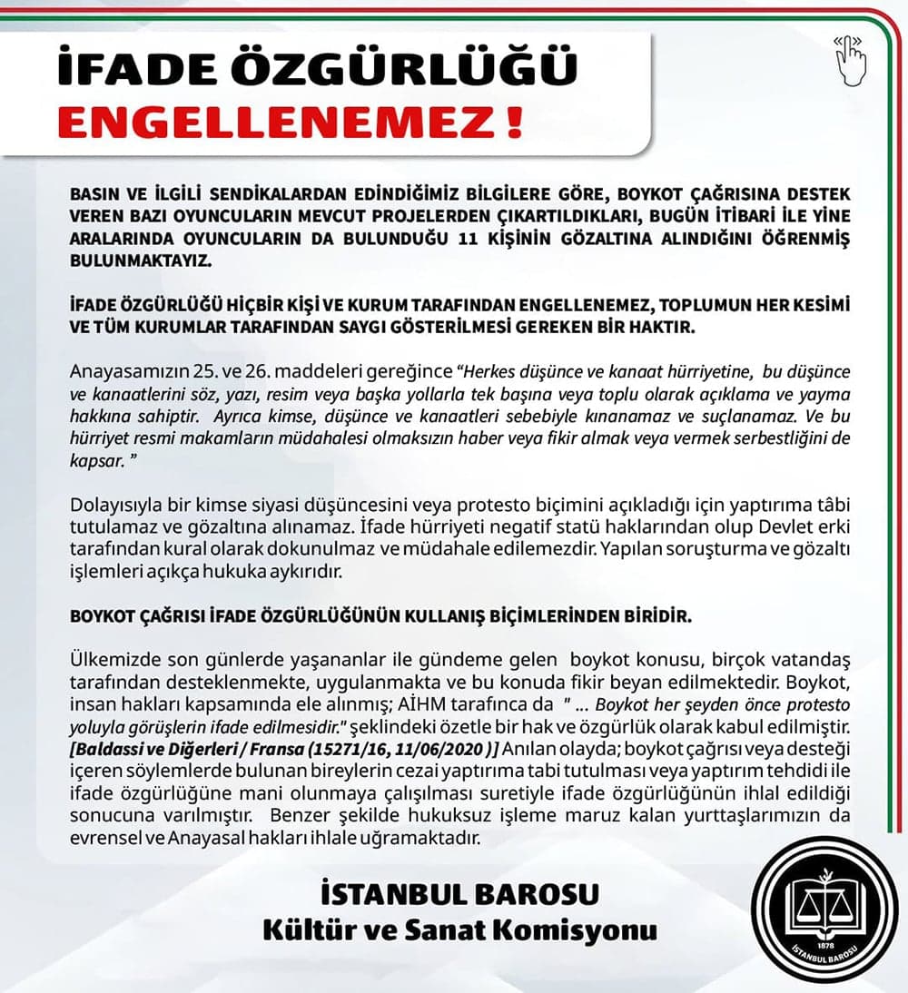 İfade Özgürlüğü Engellenemez!
