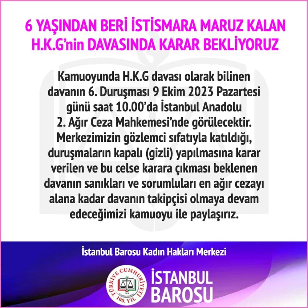 H.K.G Duruşmasına Davet