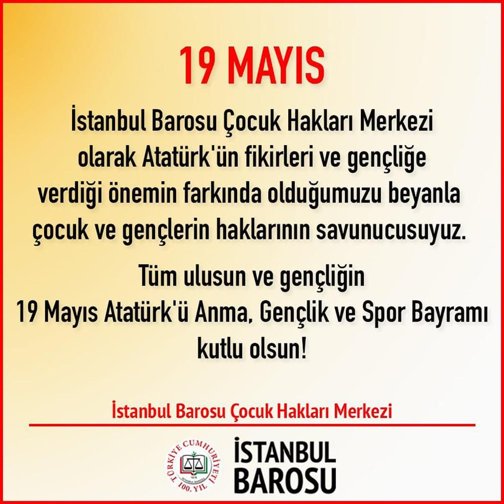 19 Mayıs Atatürk'ü Anma Gençlik ve Spor Bayramımız Kutlu Olsun!
