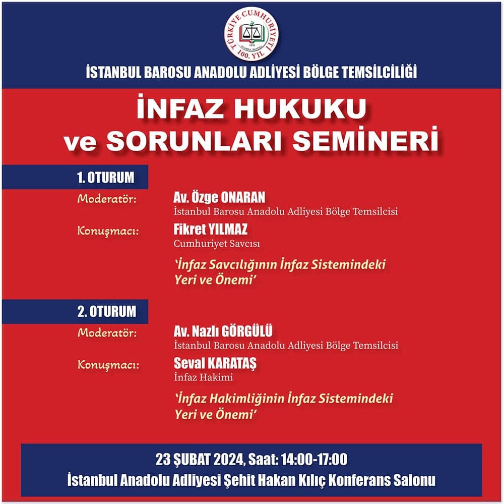 İnfaz Hukuku ve Sorunları Semineri