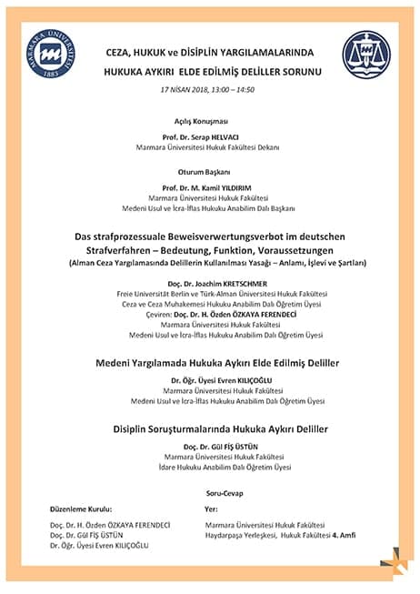 Ceza, Hukuk ve Disiplin Yargılamalarında Hukuka Aykırı Elde Edilmiş Deliller Sorunu