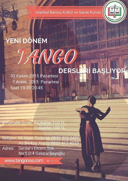 Yeni Dönem Tango Dersleri Başlıyor