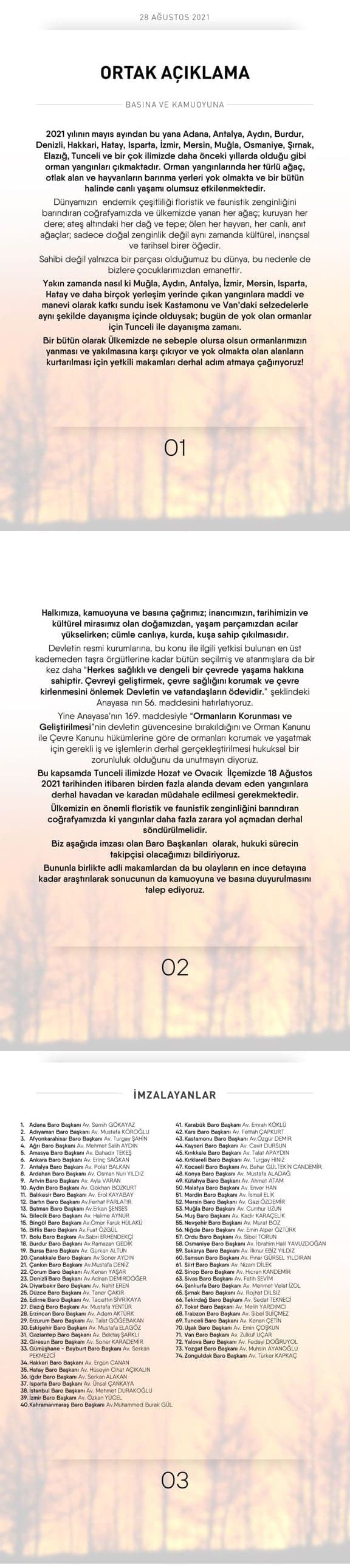 Basına ve Kamuoyuna