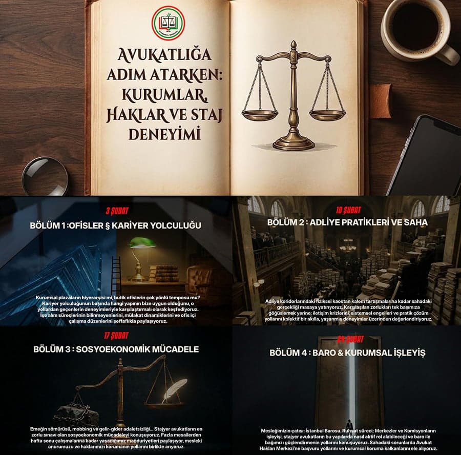 Avukatlığa Adım Atarken: Kurumlar Haklar ve Staj Deneyimi