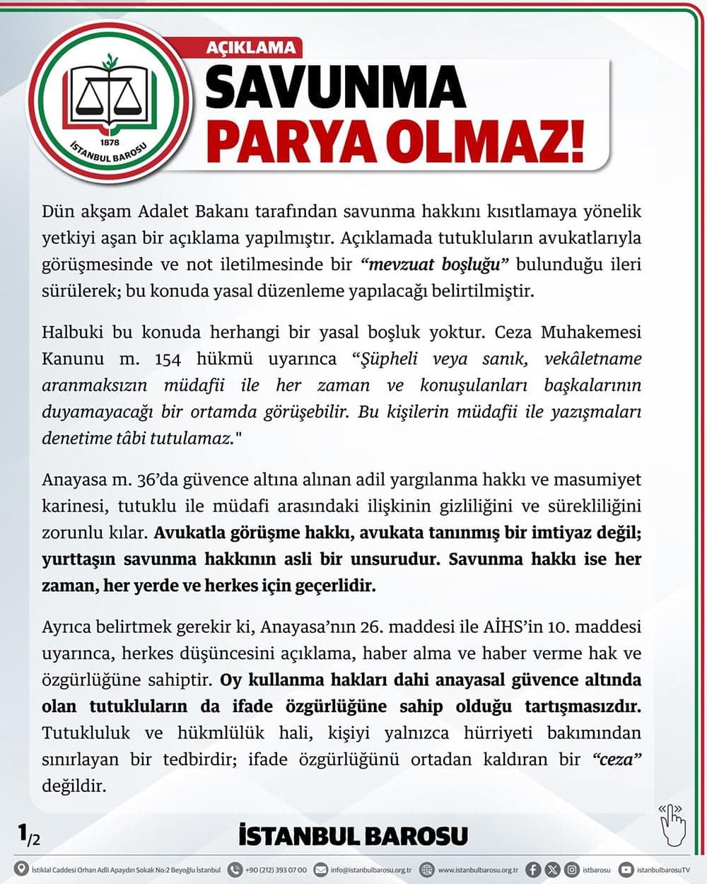 Savunma Parya Olamaz