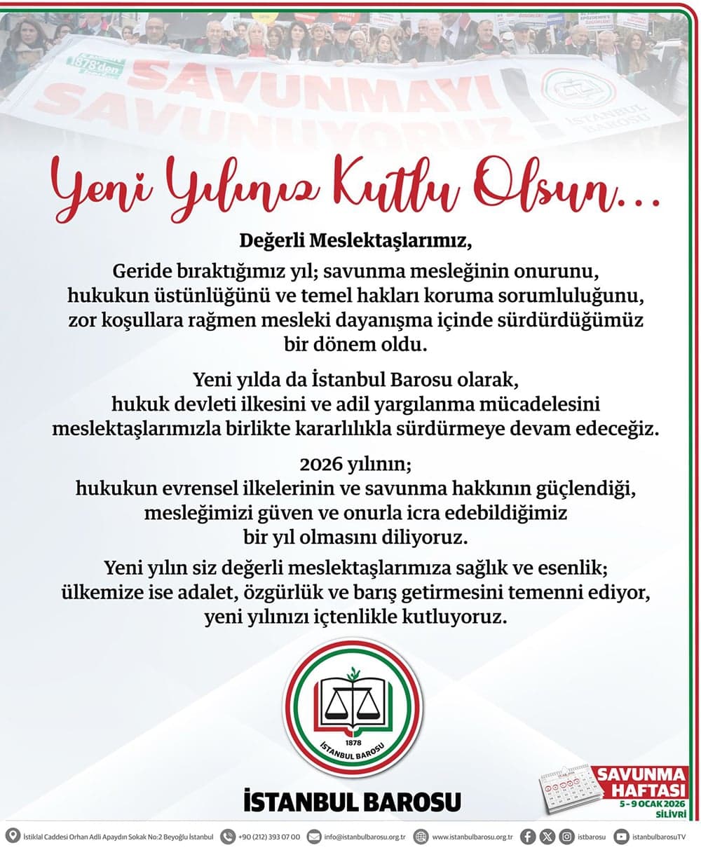 Yeni Yılınız Kutlu Olsun