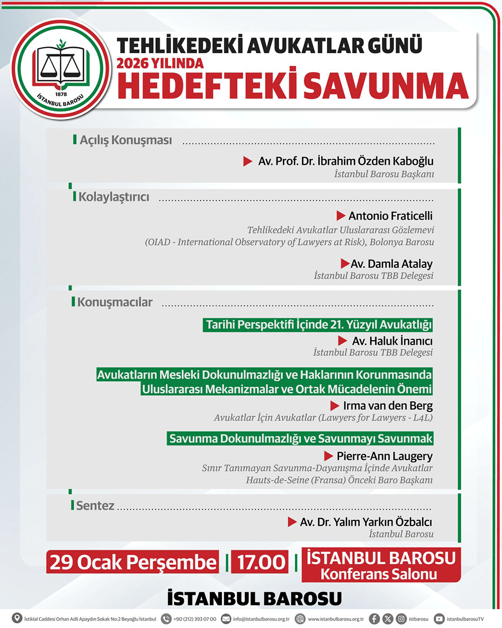 Tehlikedeki Avukatlar Günü